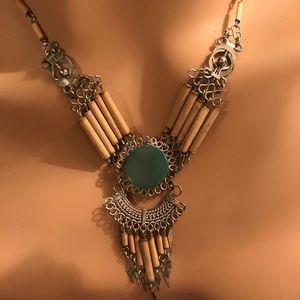 ⭐️AZTEC JADE COLLAR NECKLACE⭐️ BEAUTIFUL DETAIL
